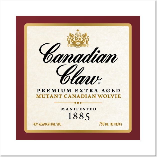 Canadian Claw Wolverine Whiskey Wall Art by DarkPhoeniX